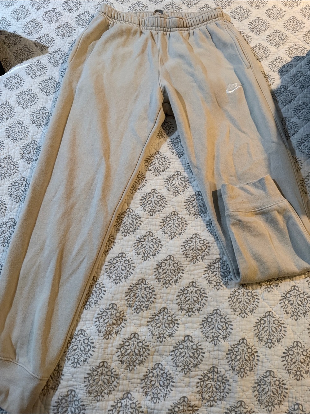 Nike Kids Tan Fleece Jogger Pants